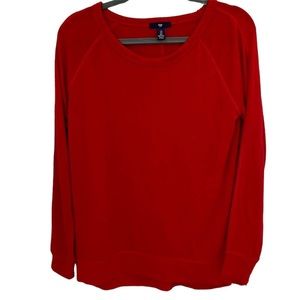 Gap bright red lightweight sweater